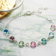 Personalised Family Birthstone Link Bracelet